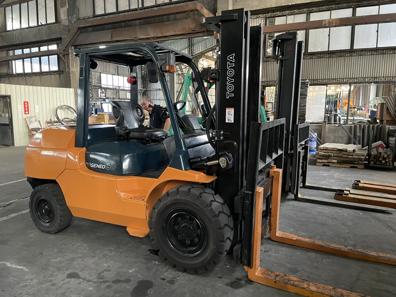 感謝「新北某製造業」購買一台豐田五噸柴油堆高機